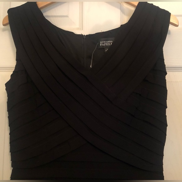 NEW Adrianna Papell Little Black Dress Size 14 - Picture 3 of 7